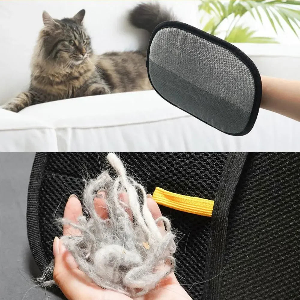 Magic Pet Hair Remover Glove – Effortlessly Remove Dog & Cat Fur from Furniture, Carpets & Clothing